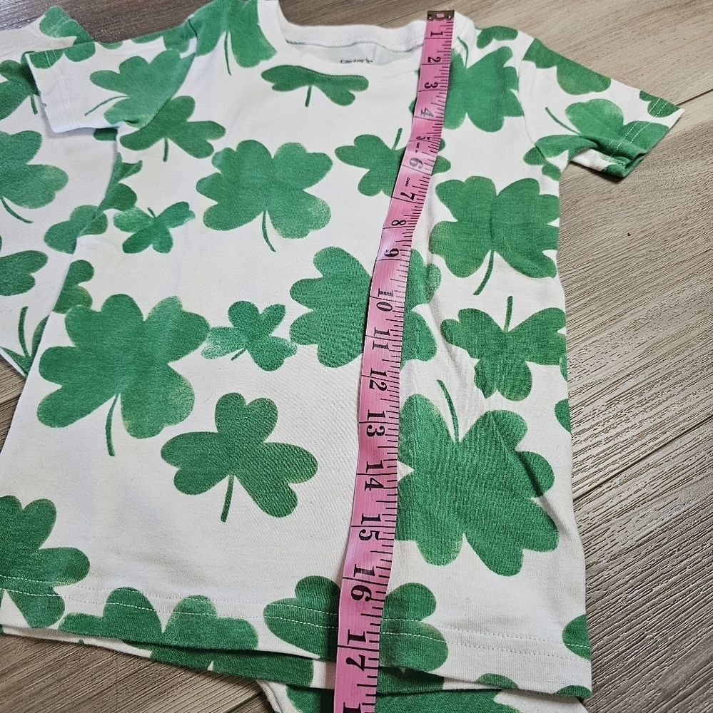 Carter's Lucky Clover Matching Set Kid Size 7 - Picture 3 of 6